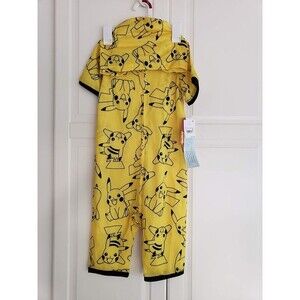 Pokemon Pikachu Pajama Romper - Yellow Boys size XS (4/5) NEW